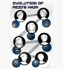Evolution of Reid's Hair Poster