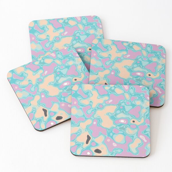 Item preview, Light Blue Abstract Psychadelic Pattern designed and sold by quarantineshop.