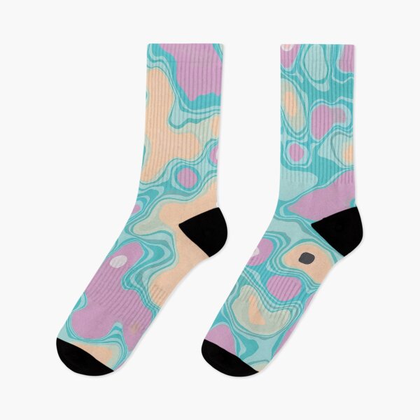 Item preview, Light Blue Abstract Psychadelic Pattern designed and sold by quarantineshop.