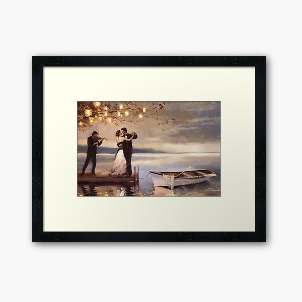"Twilight Romance dancing couple " Framed Art Print for Sale by pneuf