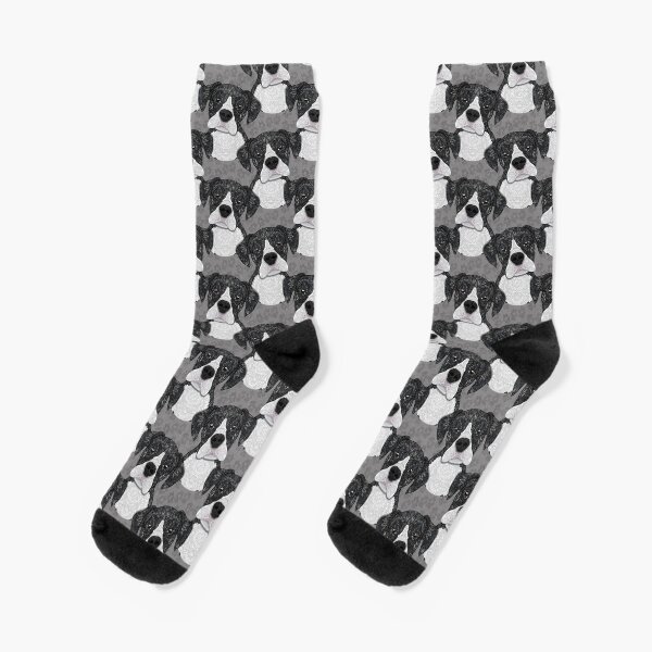 Black & White Boxer Socks