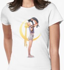 Bunny with cat Women's Fitted T-Shirt