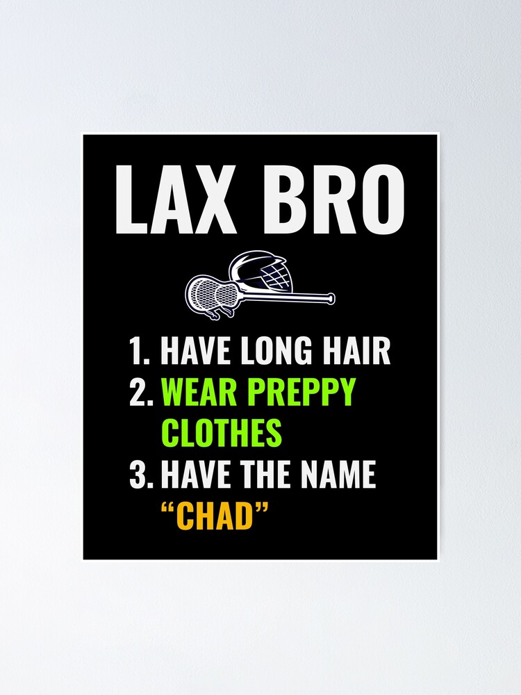 Lacrosse Player Coach Team Goalie Funny Hobby Poster