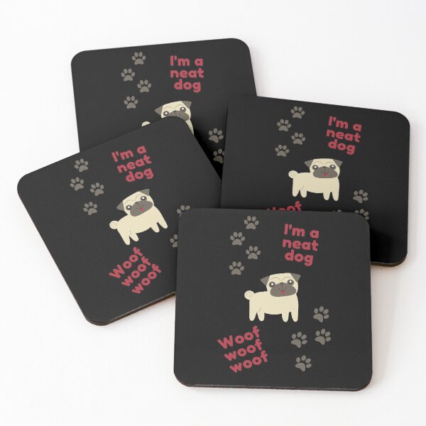 Item preview, Woof. Funny dog lovers print. Im a neat dog. designed and sold by sunvic.