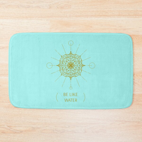 Item preview, Be Like Water mandala zen quote spiritual gifts designed and sold by KiriBrero.