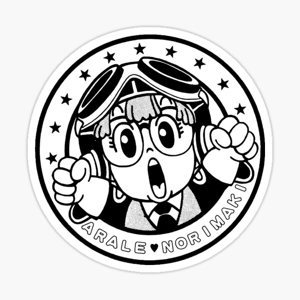 Arale Norimaki Pegatina