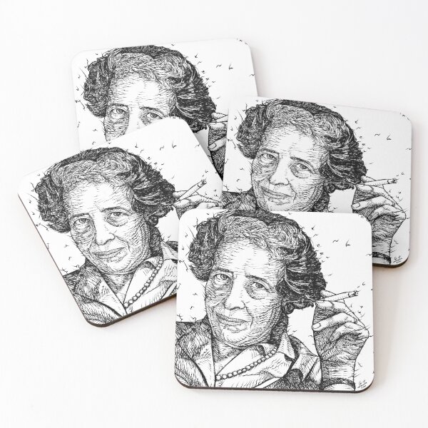 Item preview, HANNAH ARENDT ink portrait .1 designed and sold by lautir.