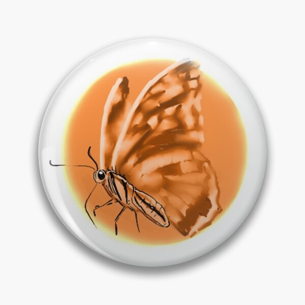Item preview, Butterfly spring circle design orange designed and sold by CreativeArtsky.