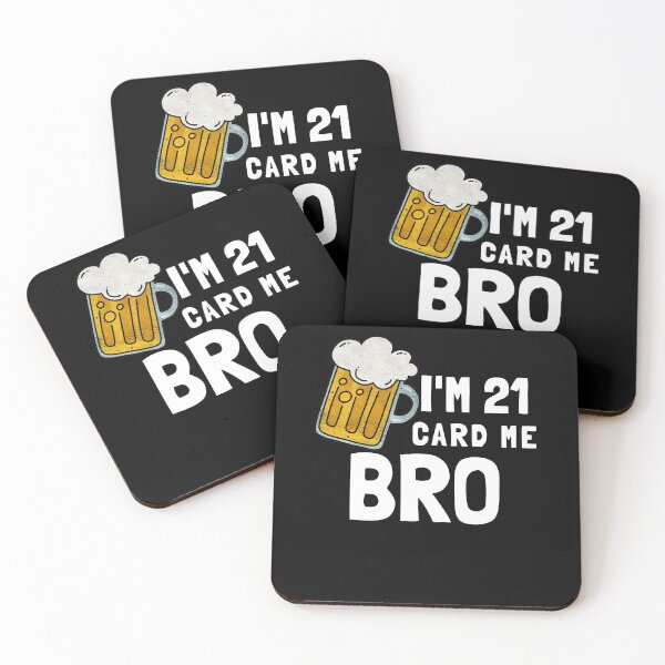 Item preview, Im 21 Card Me Bro, - Funny Legal 21 Year Old Birthday Gift designed and sold by jacks-tees.