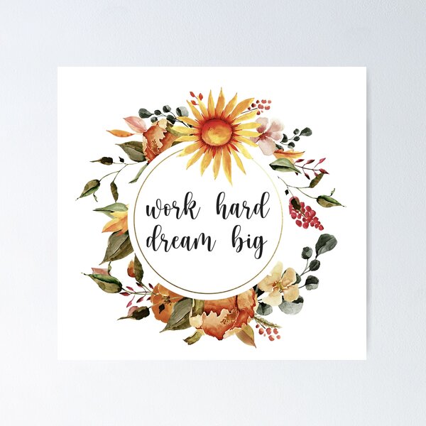 Item preview, Work Hard Dream Big Inspirational designed and sold by StephAesthetics.