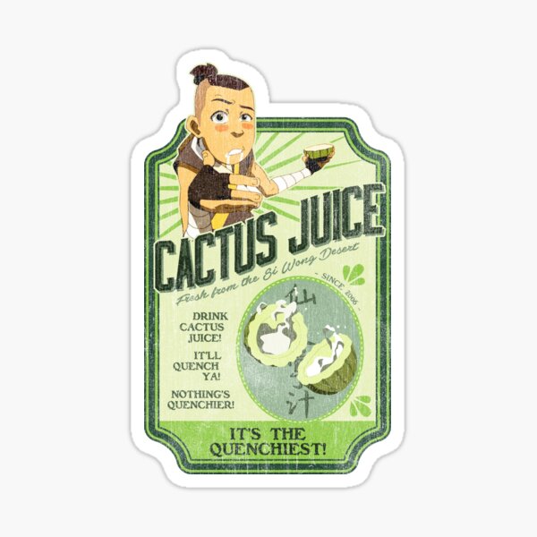 Vista previa del artículo con la obra «Jugo de cactus de Sokka - Avatar, la leyenda de Aang», diseñado y vendido por LittleChelsea.