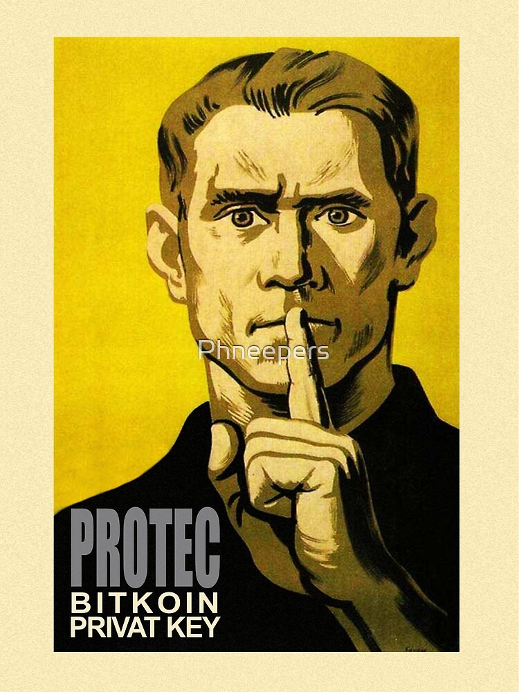 Discover Protec Bitkoin Privat Key Premium Matte Vertical Poster