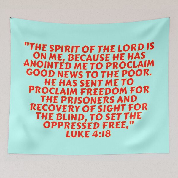 Item preview, Bible Verse Luke 4:18 designed and sold by Prayingwarrior.