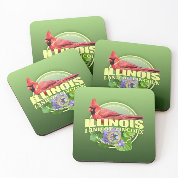 Item preview, Illinois (state bird & flower) designed and sold by curranmorgan.