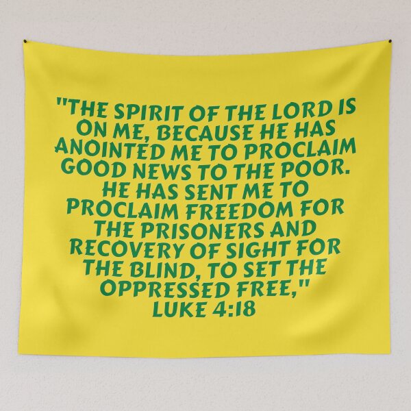 Item preview, Bible Verse Luke 4:18 designed and sold by Prayingwarrior.