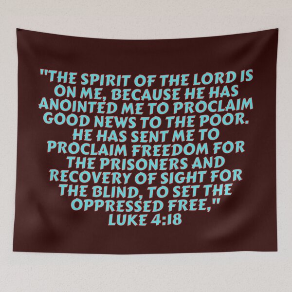Item preview, Bible Verse Luke 4:18 designed and sold by Prayingwarrior.