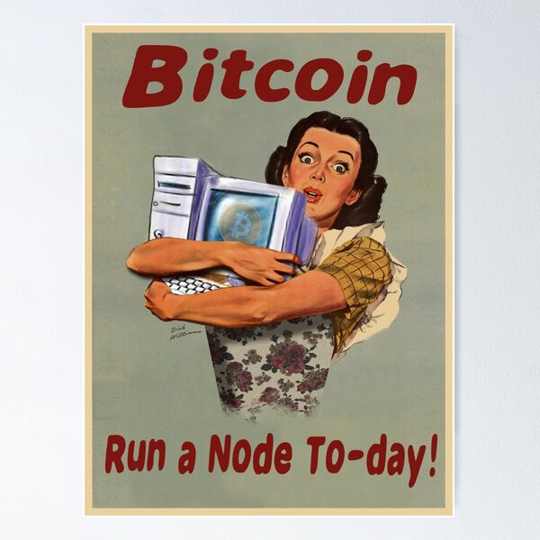 Artikel-Vorschau von Führen Sie heute einen Bitcoin-Knoten aus!, designt und verkauft von phneep.