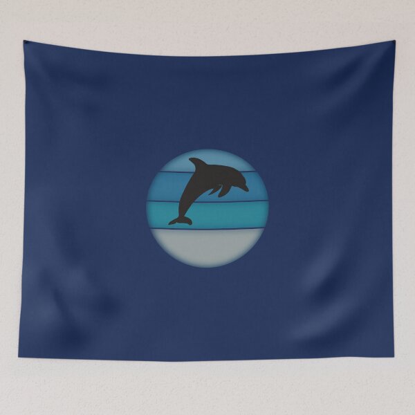 Item preview, Leaping Dolphin Silhouette by the Beach designed and sold by JDHardie.