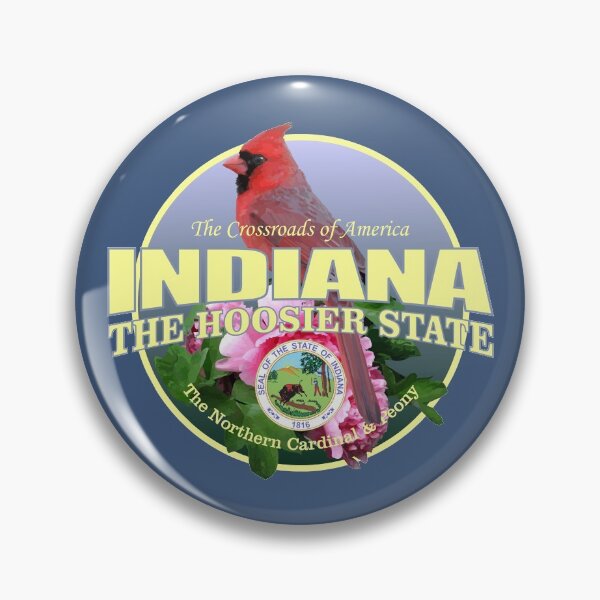 Item preview, Indiana (state bird & flower) designed and sold by curranmorgan.