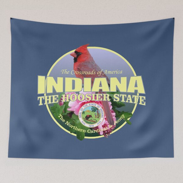 Item preview, Indiana (state bird & flower) designed and sold by curranmorgan.