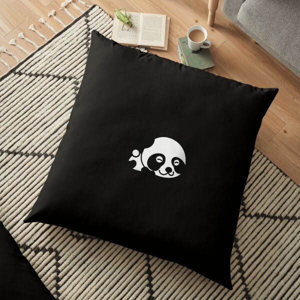 Sleepy Silly Panda Cartoon Floor Pillow