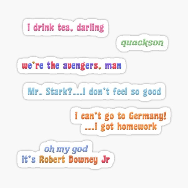 tom holland/peter parker quotes pack Sticker