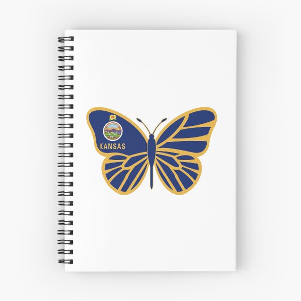 Item preview, State of Kansas Flag Butterfly designed and sold by Gsallicat.