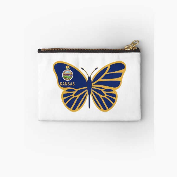 Item preview, State of Kansas Flag Butterfly designed and sold by Gsallicat.