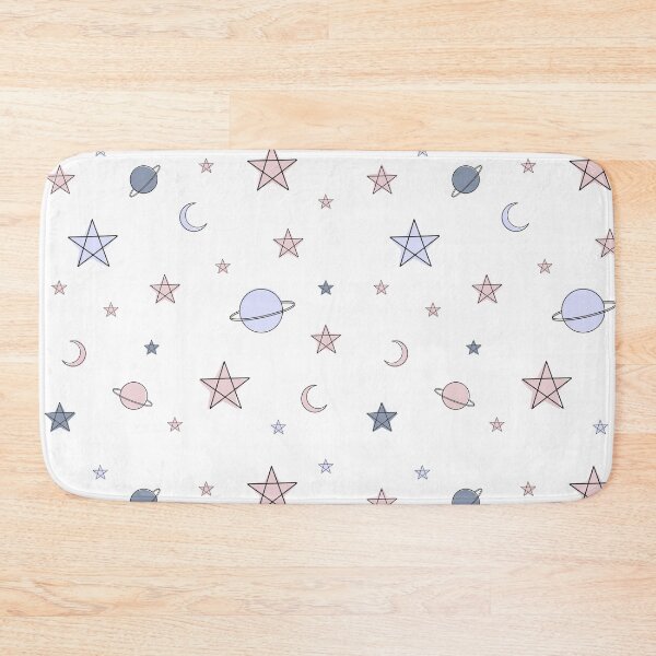 Item preview, Pastel Star, Moon and Planet Doodles  designed and sold by hydrEAU.