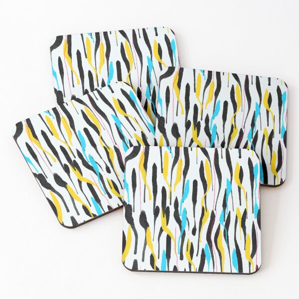 Item preview, black blue and yellow stripes designed and sold by Marcin Szmandra.