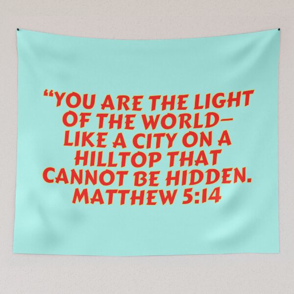 Item preview, Bible Verse Matthew 5:14 designed and sold by Prayingwarrior.