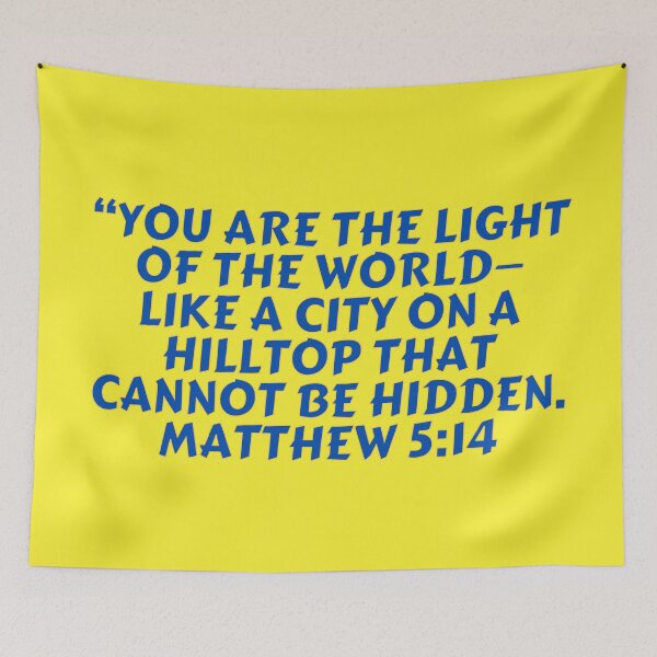 Item preview, Bible Verse Matthew 5:14 designed and sold by Prayingwarrior.