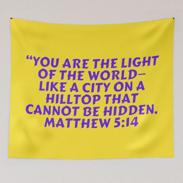 Item preview, Bible Verse Matthew 5:14 designed and sold by Prayingwarrior.
