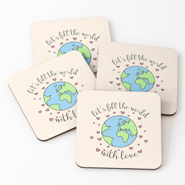 Item preview, Let's Fill The World With Love designed and sold by Lizzamour.