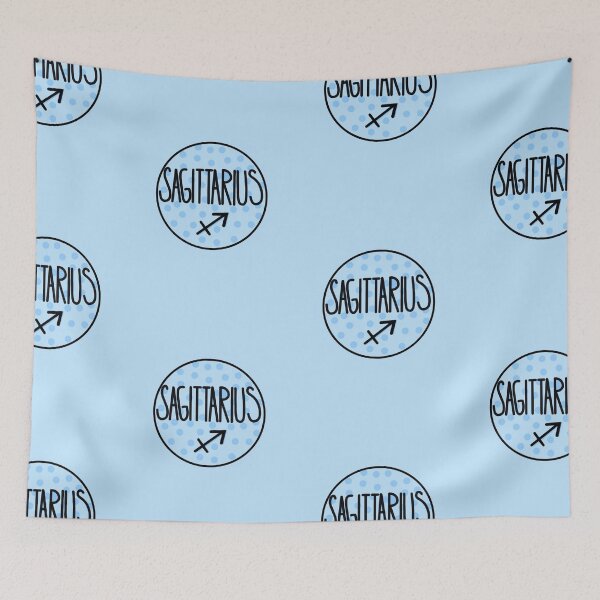 Item preview, Sagittarius Zodiac Sign , Sign Of Zodiac Pastel Blue designed and sold by Barolina.