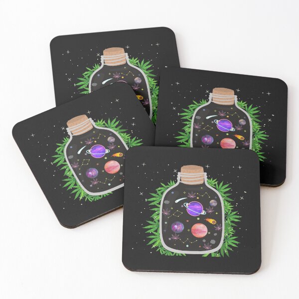 Item preview, Cannabis Galaxy Jar | Spiritual Stoner | Smart Successful Stoner | We Are The Universe designed and sold by AlfaEcho.
