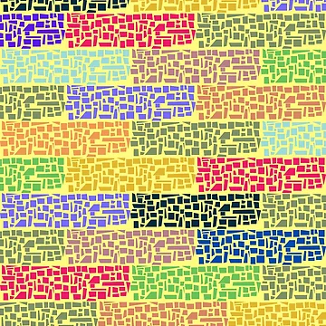 Artwork thumbnail, Abstract Pattern Colorful Bricks by AlinaSCorner