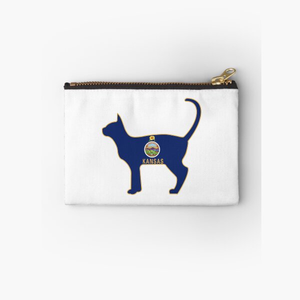 Item preview, State of Kansas Flag for Cat Lovers designed and sold by Gsallicat.