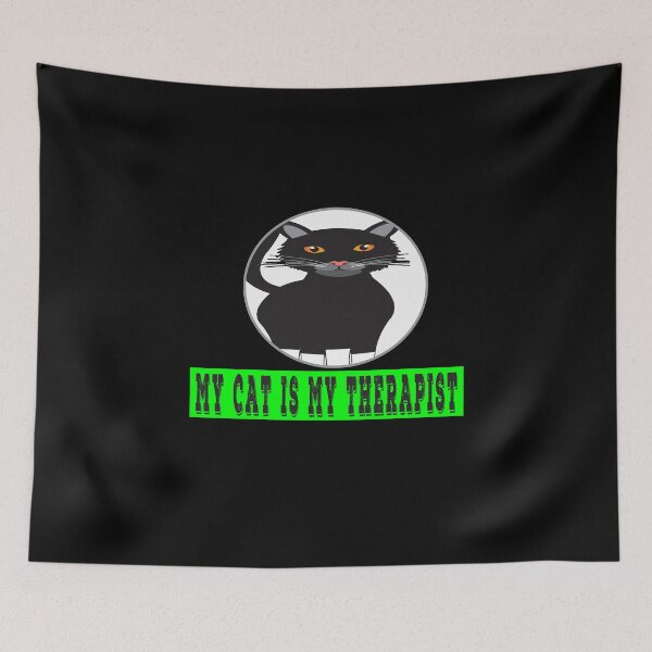 Item preview, My Cat Is My Therapist, Funny designed and sold by majeed10.