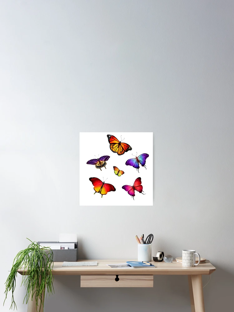 Thumbnail 2 of 3, Poster, Butterflies designed and sold by RuthFurtado.