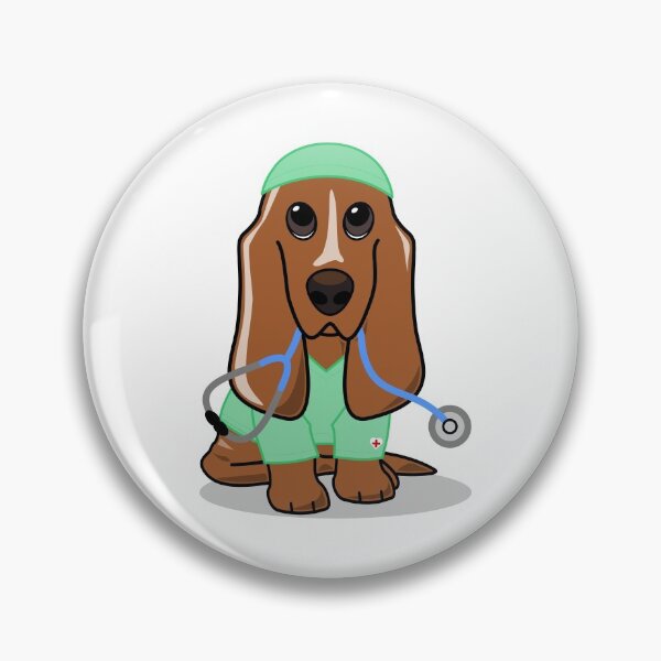 Item preview, Scrubs Brown Bassett Hound designed and sold by TeeZenDesigns.