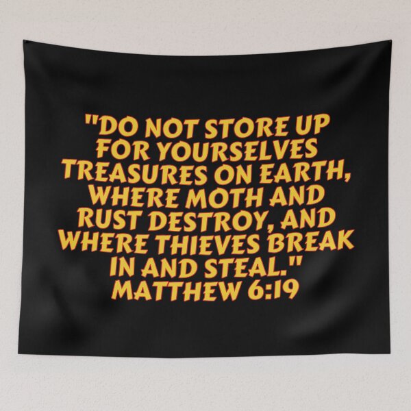 Item preview, Bible Verse Matthew 6:19 designed and sold by Prayingwarrior.