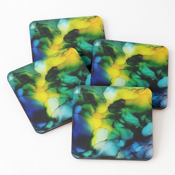 Item preview, Alcohol Ink Abstract River Run 2 designed and sold by Jean-Marie-Art.