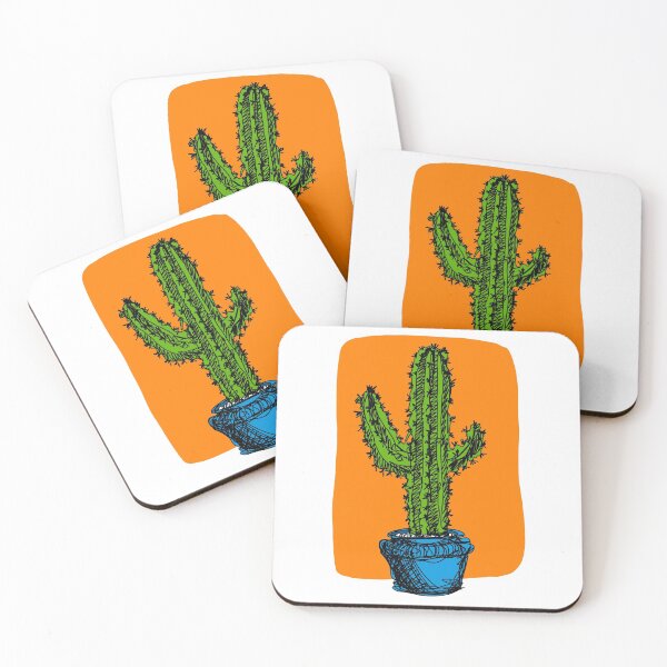 Item preview, Traditional style, wild west cactus designed and sold by GuacamoleWindow.