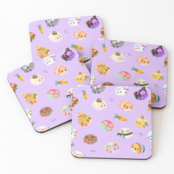 Item preview, Pui Pui Molcar Assorted Characters Toss Design - Purple designed and sold by BlossomCreative.