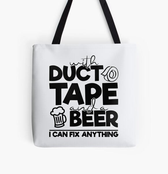 Love is like Duct Tape it Fixes Everything Quote Large Tote Bag