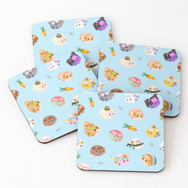 Item preview, Pui Pui Molcar Assorted Characters Toss Design - Blue designed and sold by BlossomCreative.