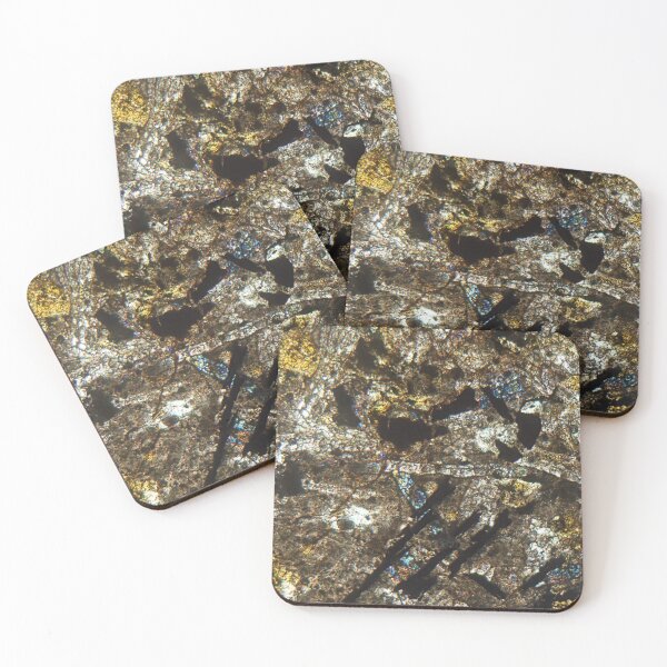 Item preview, Thin section of a diabase rock under the microscope and in polarized light designed and sold by Zosimus.