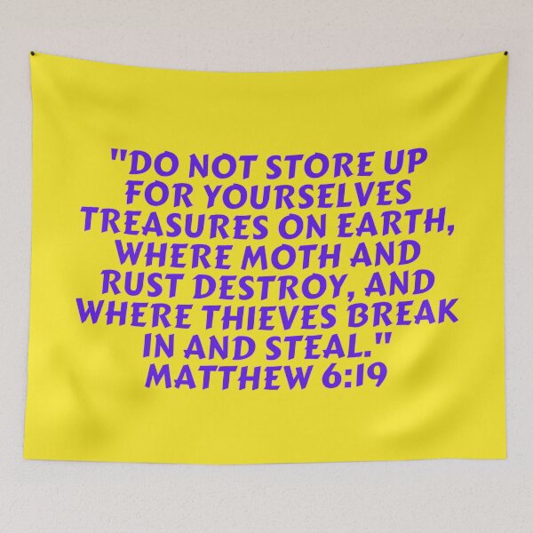 Item preview, Bible Verse Matthew 6:19 designed and sold by Prayingwarrior.