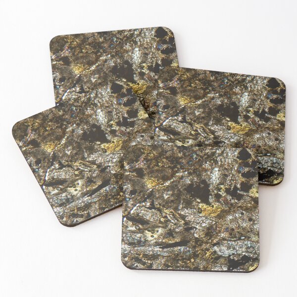 Item preview, Thin section of a diabase rock under the microscope and in polarized light designed and sold by Zosimus.